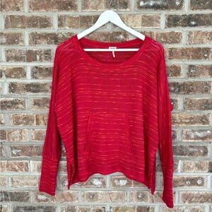 Splendid Pink Orange Lightweight Long Sleeve Sweater XS